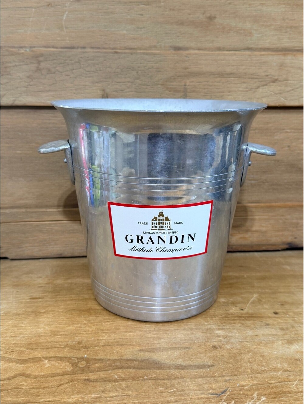 Vintage Grandin Methode Champenoise Aluminum Wine Champagne Ice Bucket